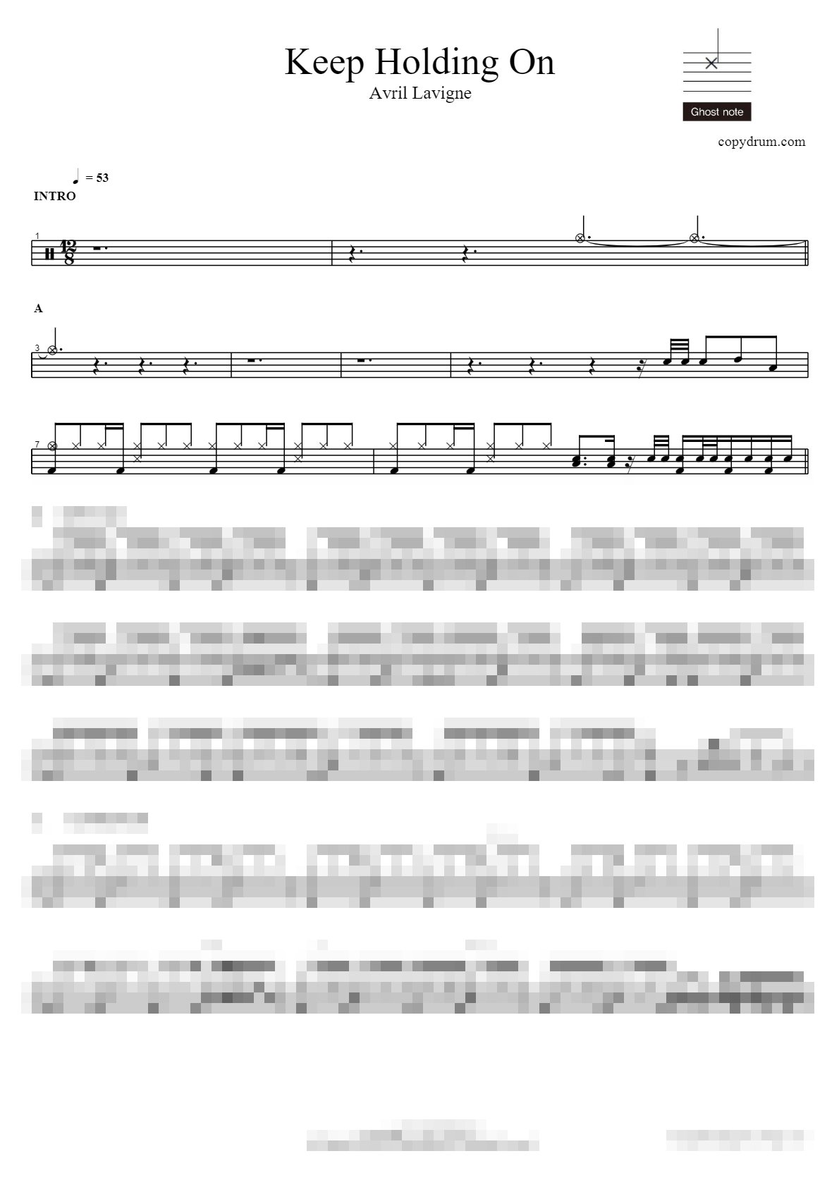 Keep Holding On Sheet Music Preview