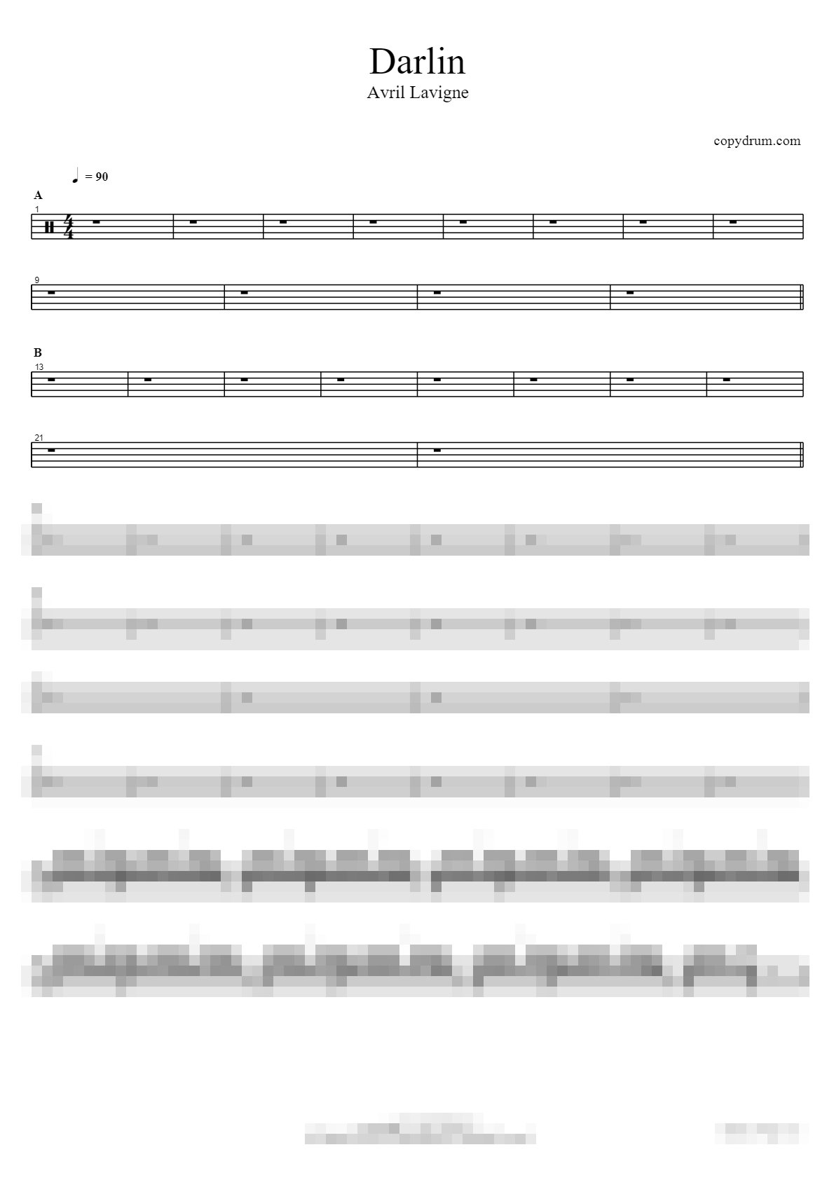 Darlin Sheet Music Preview