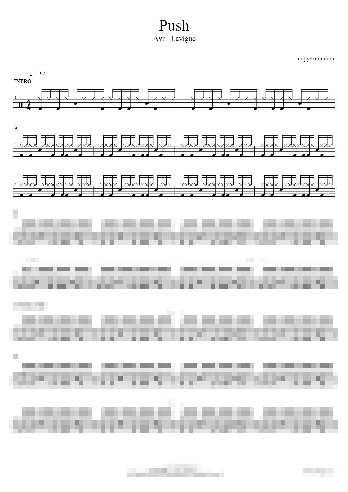 Push Sheet Music Preview