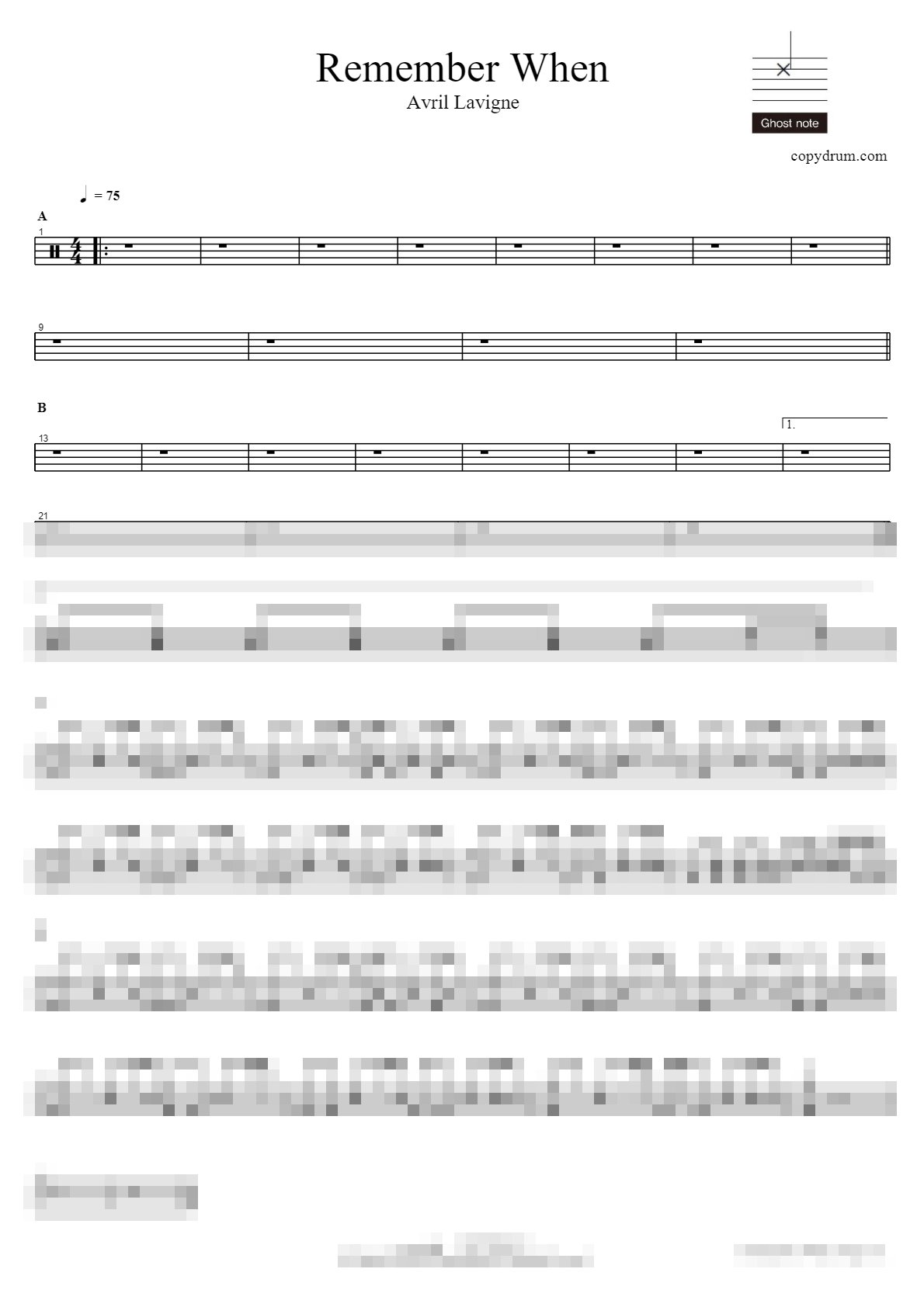 Remember When Sheet Music Preview