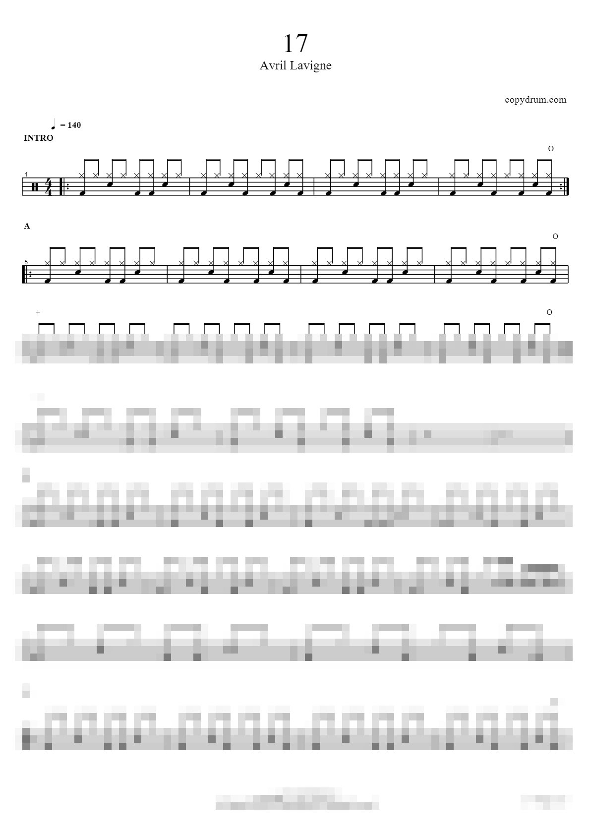 17 Sheet Music Preview