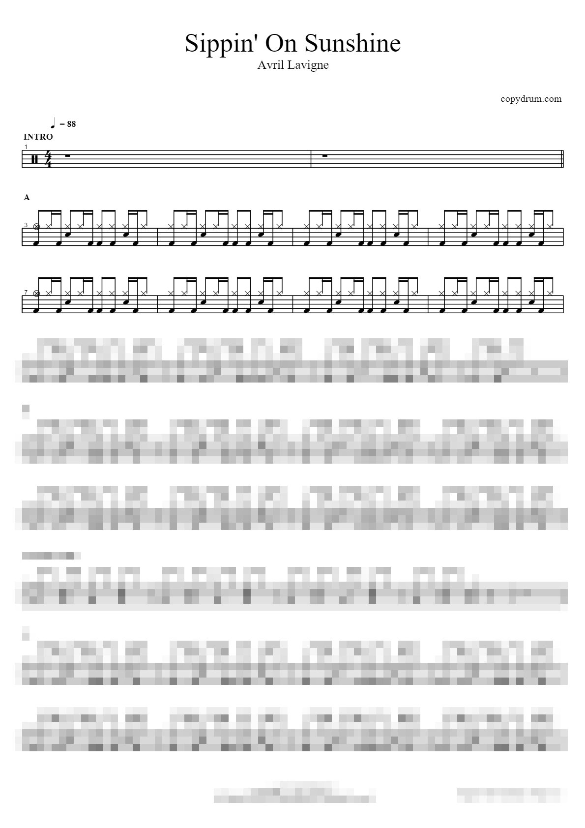 Sippin' On Sunshine Sheet Music Preview