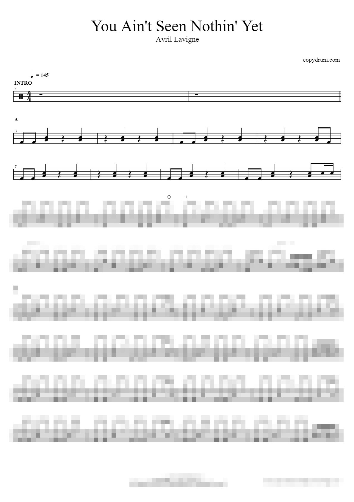 You Ain't Seen Nothin' Yet Sheet Music Preview
