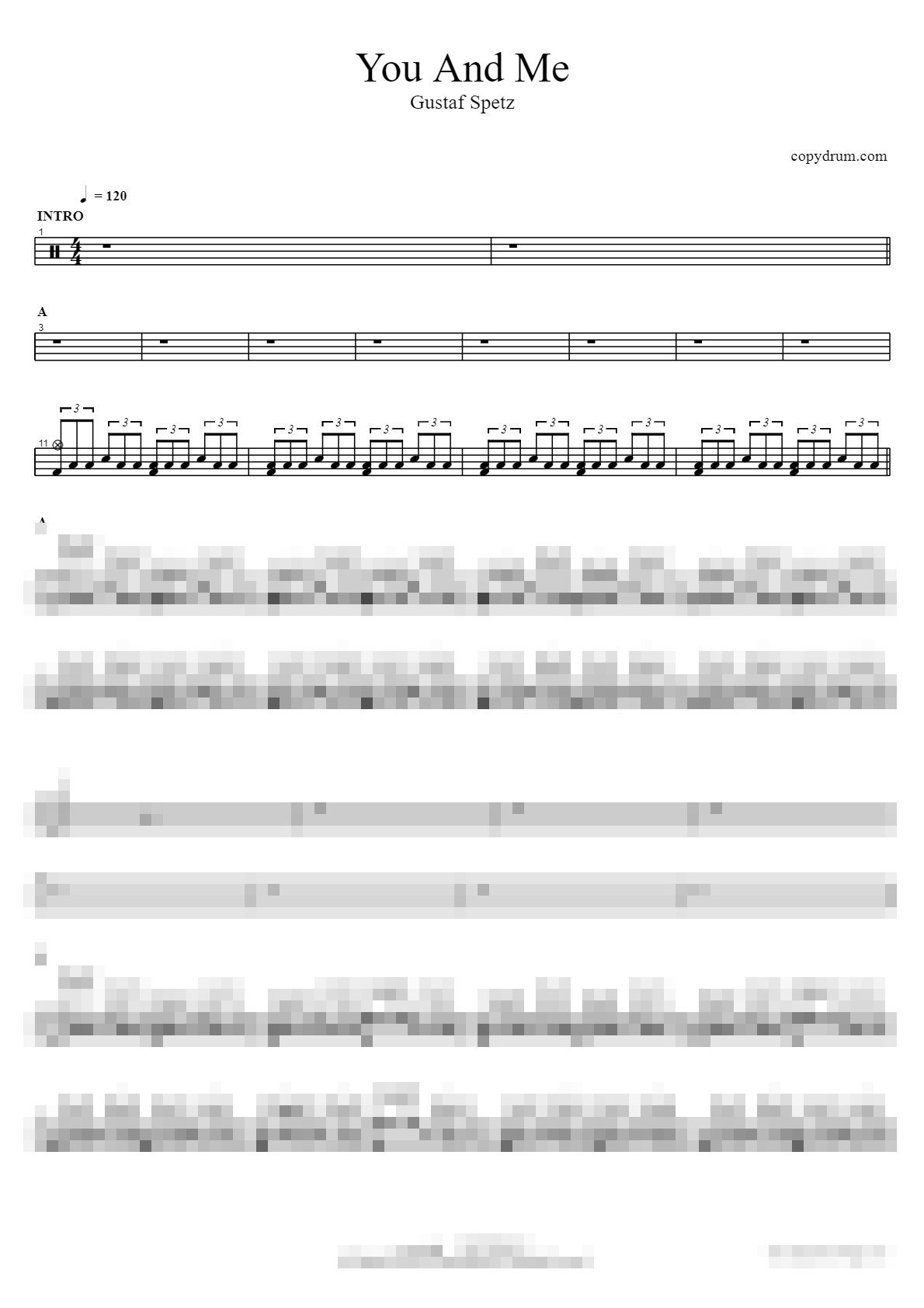 You And Me (LG 옵티머스 G CF 삽입곡) Sheet Music Preview