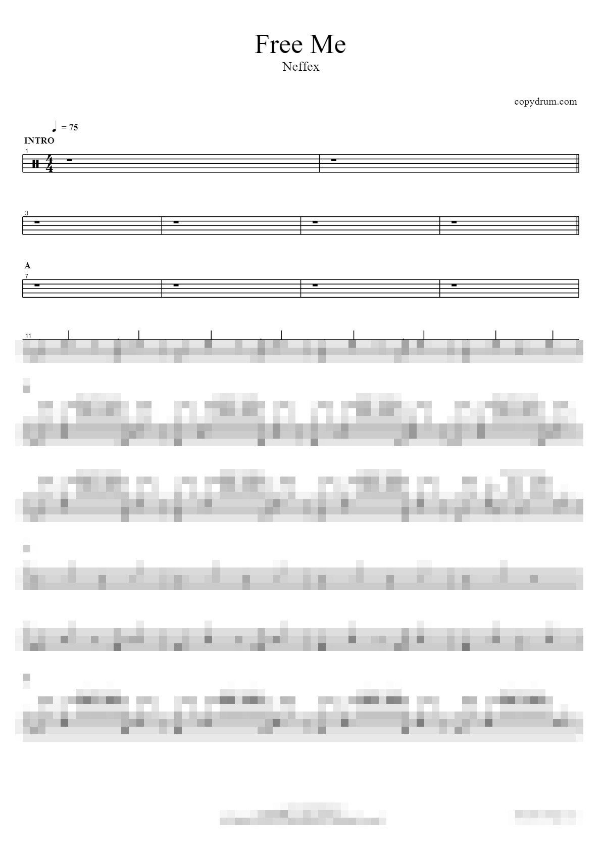 Free Me Sheet Music Preview