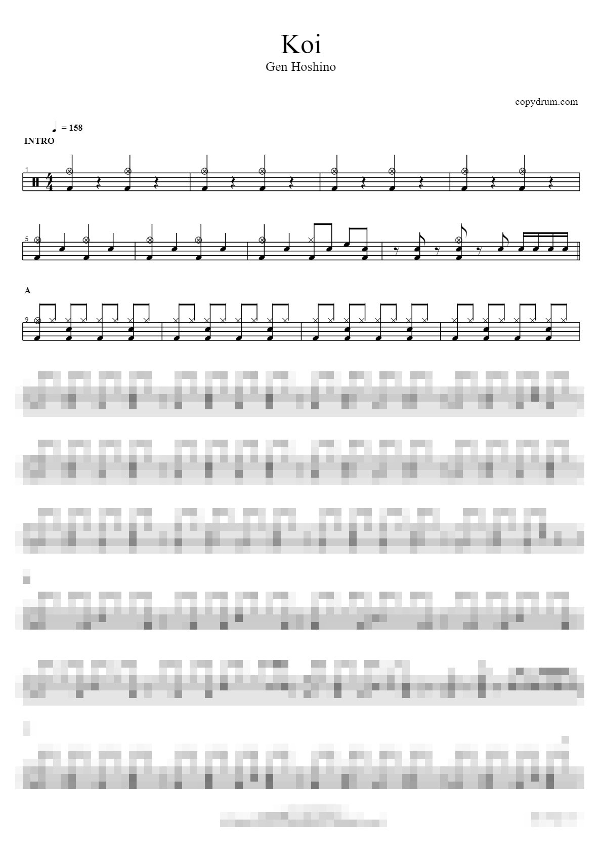 恋 / Koi Sheet Music Preview