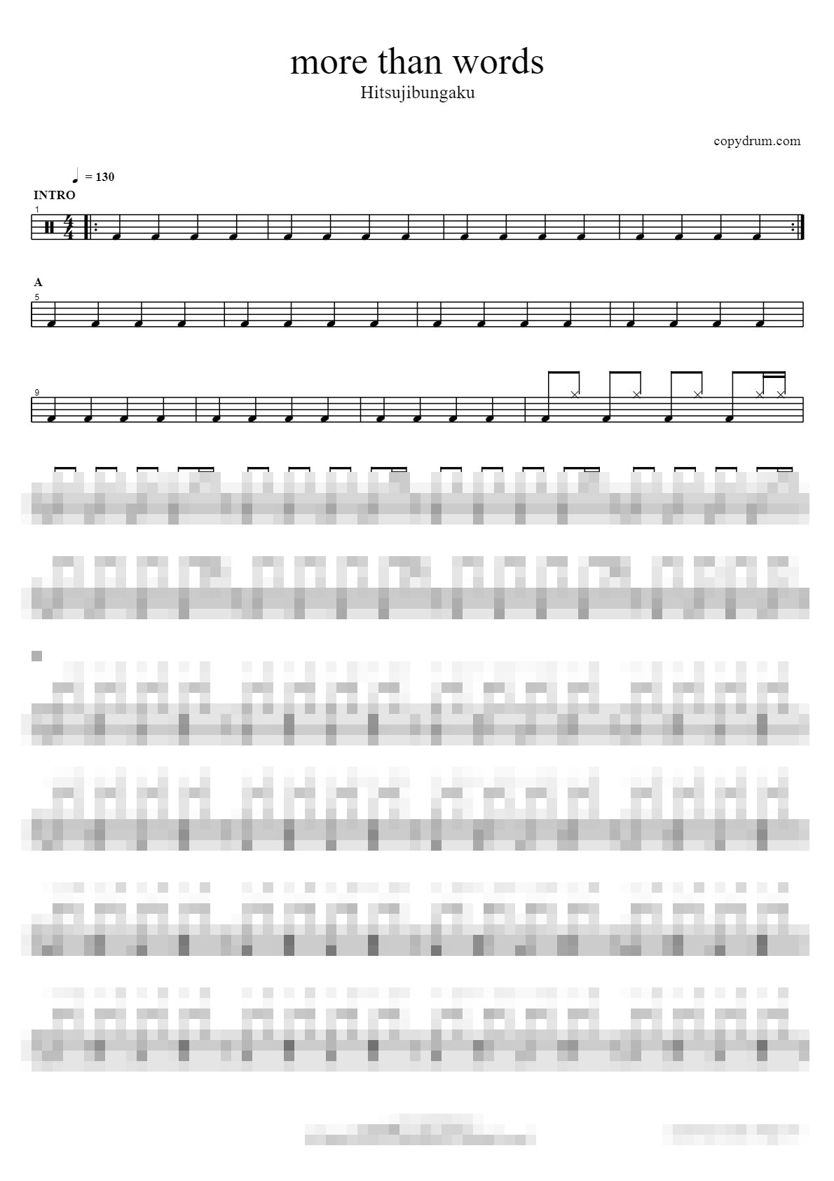 more than words Sheet Music Preview