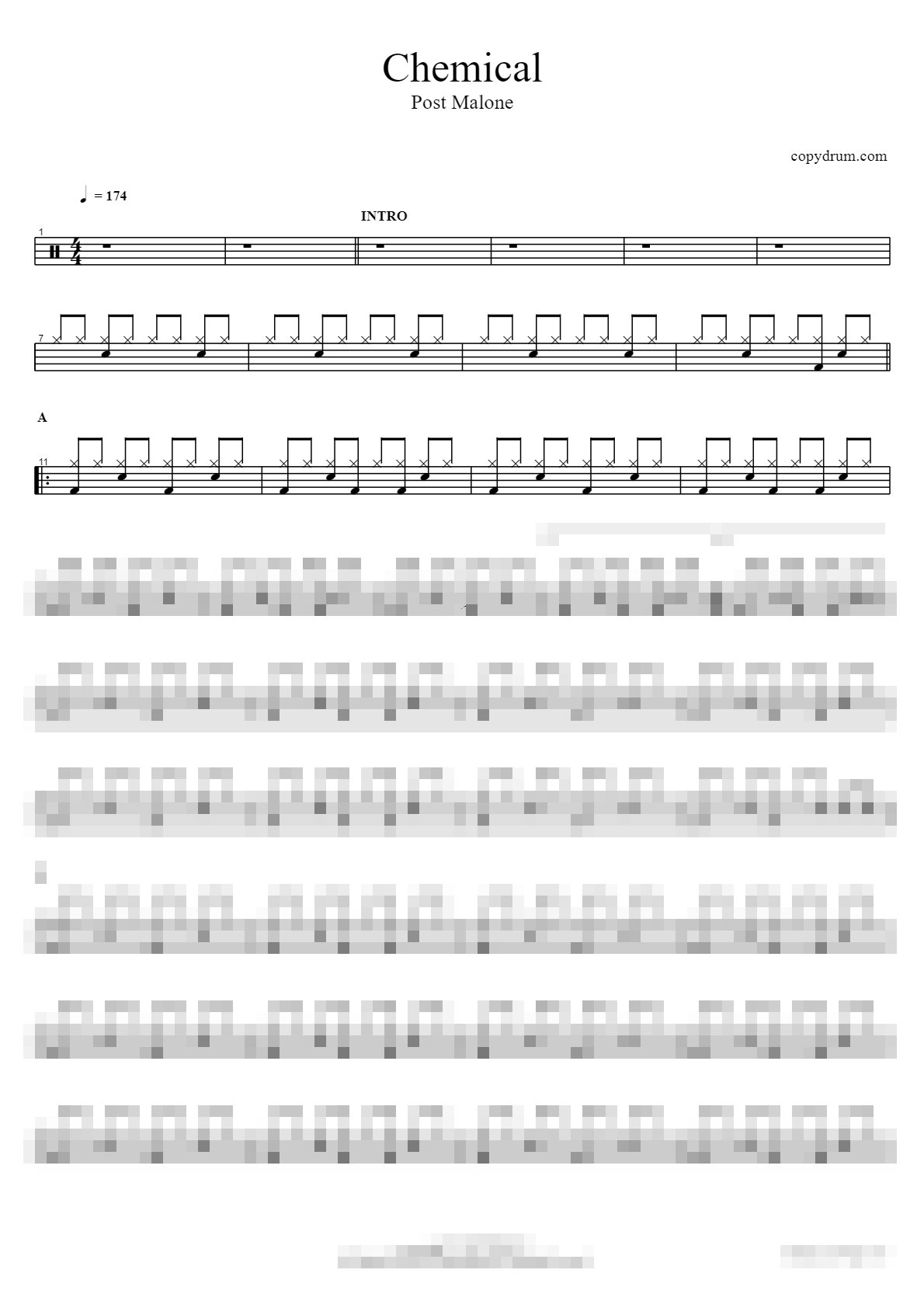 Chemical Sheet Music Preview