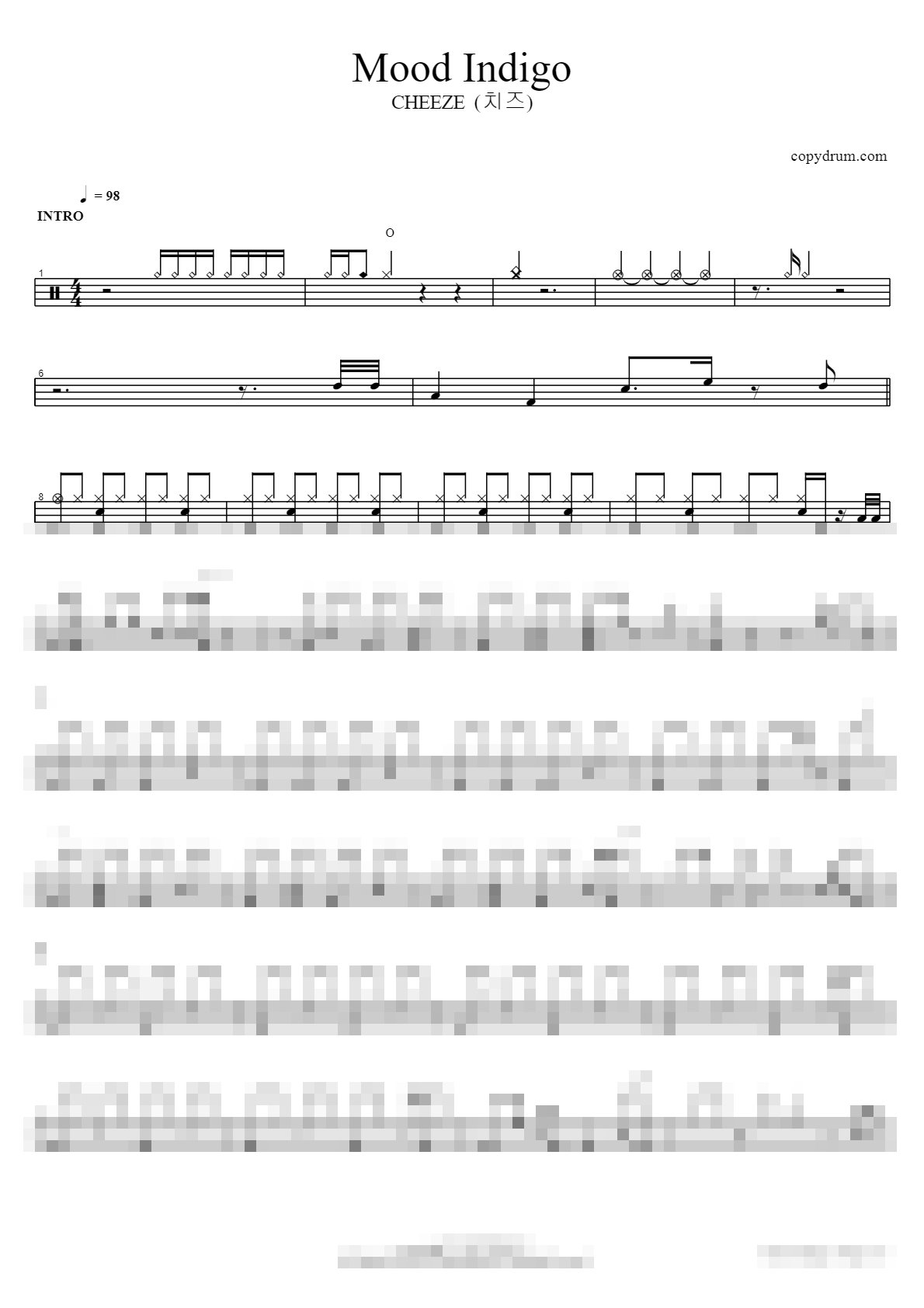 Mood Indigo Sheet Music Preview