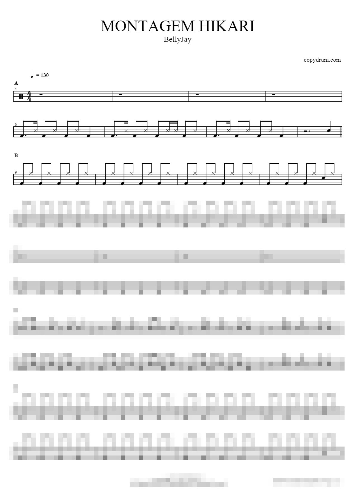 MONTAGEM HIKARI Sheet Music Preview