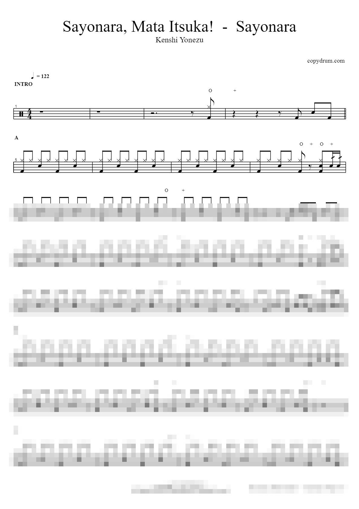 Sayonara, Mata Itsuka! - Sayonara Sheet Music Preview