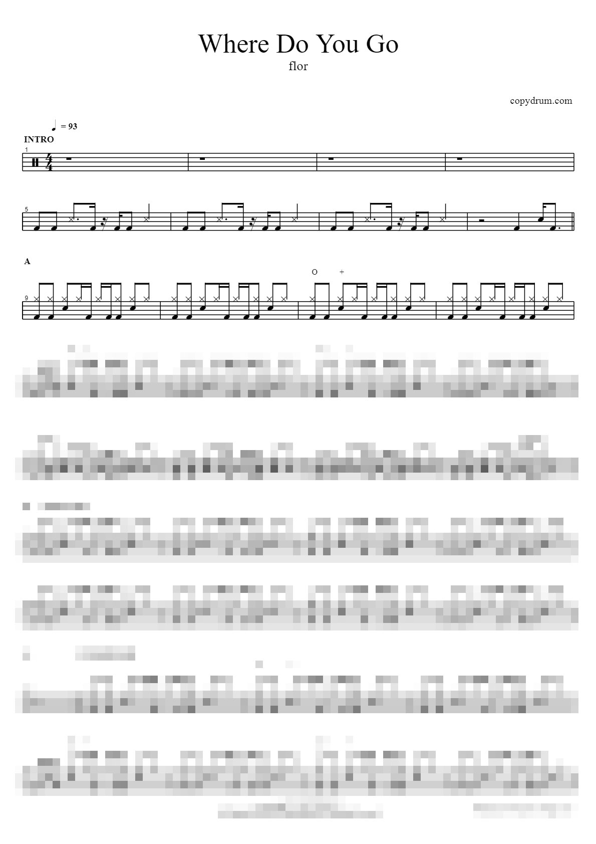 Where Do You Go Sheet Music Preview