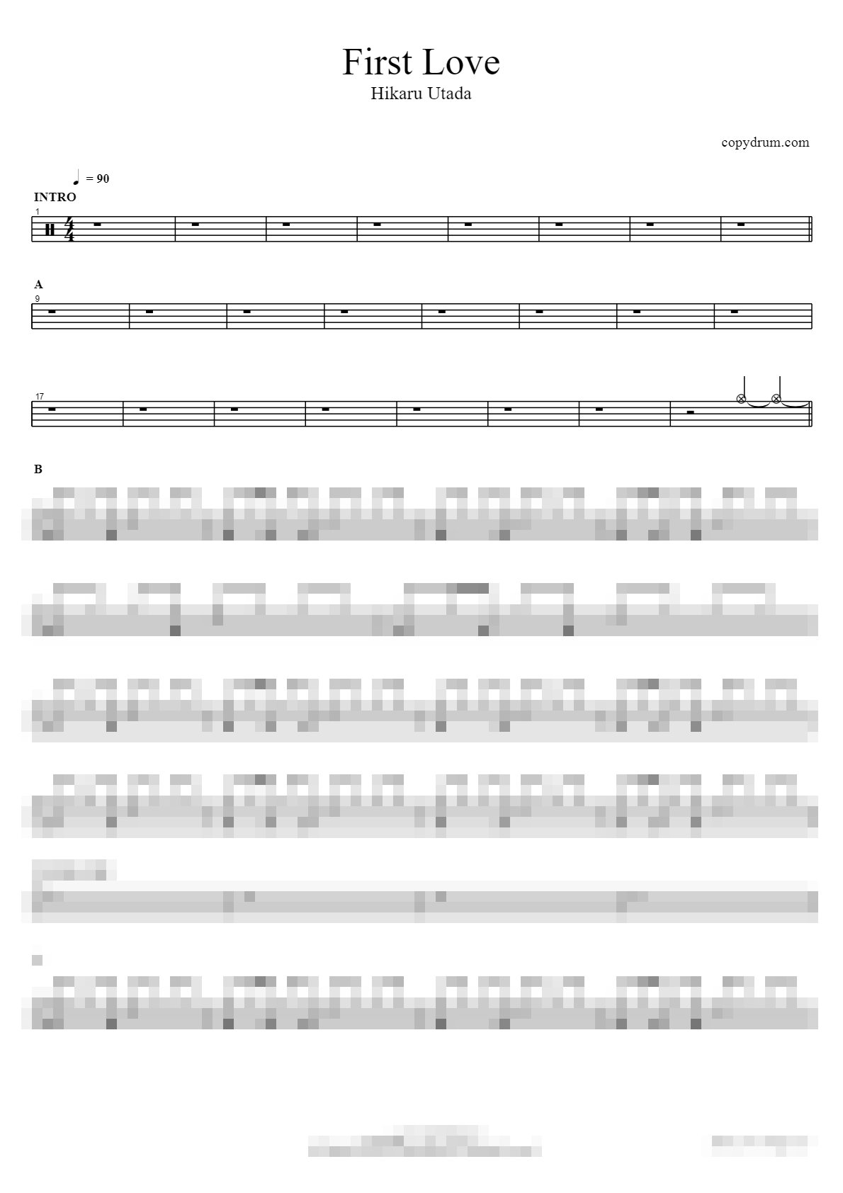 First Love Sheet Music Preview