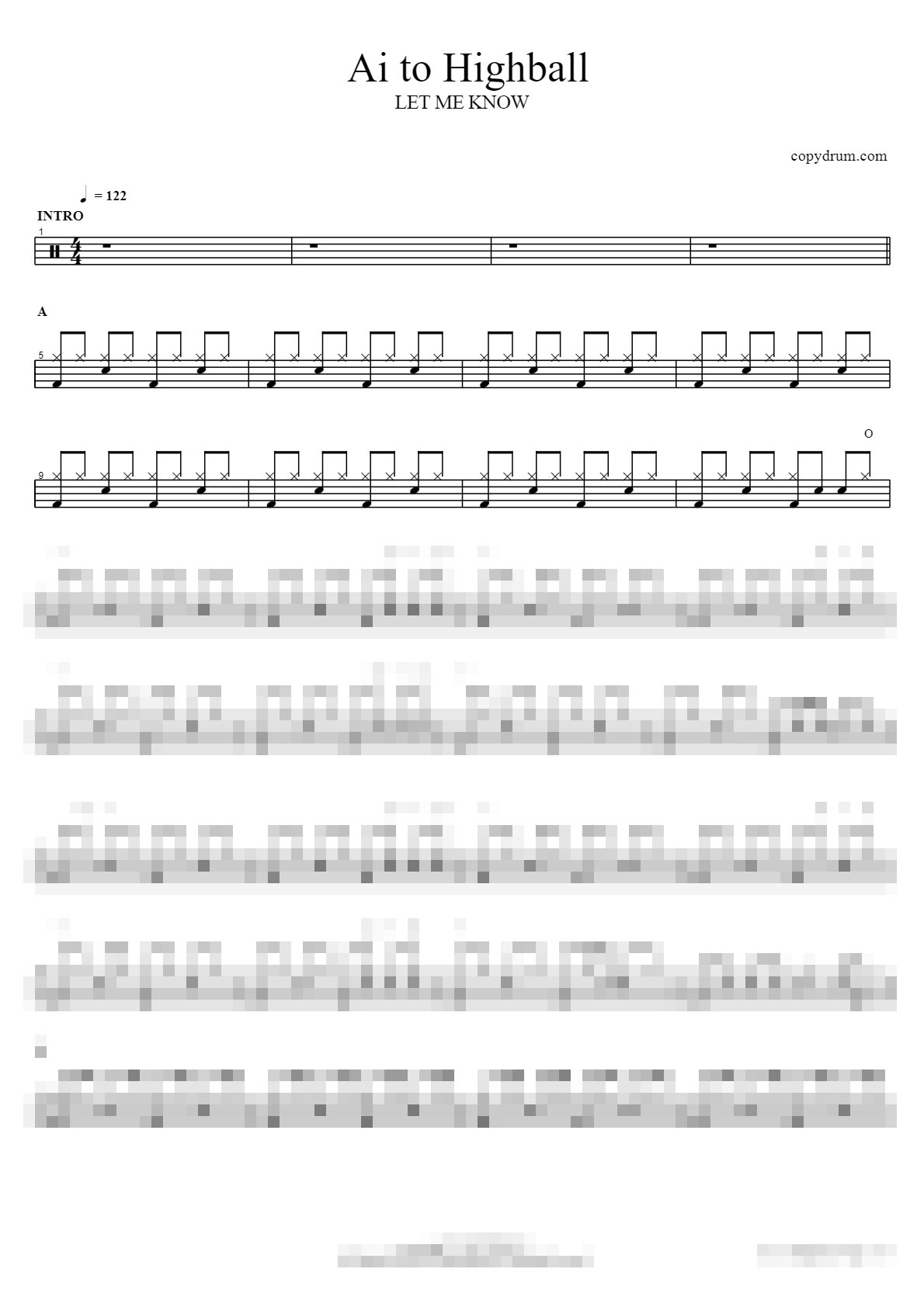 Ai to Highball Sheet Music Preview