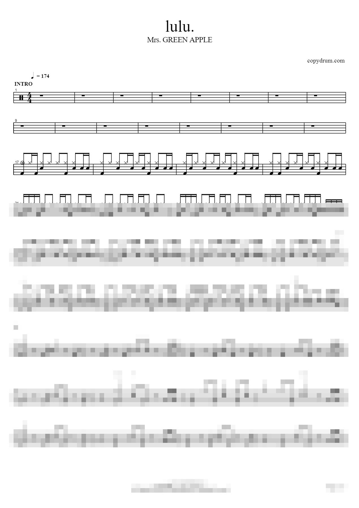 lulu. Sheet Music Preview