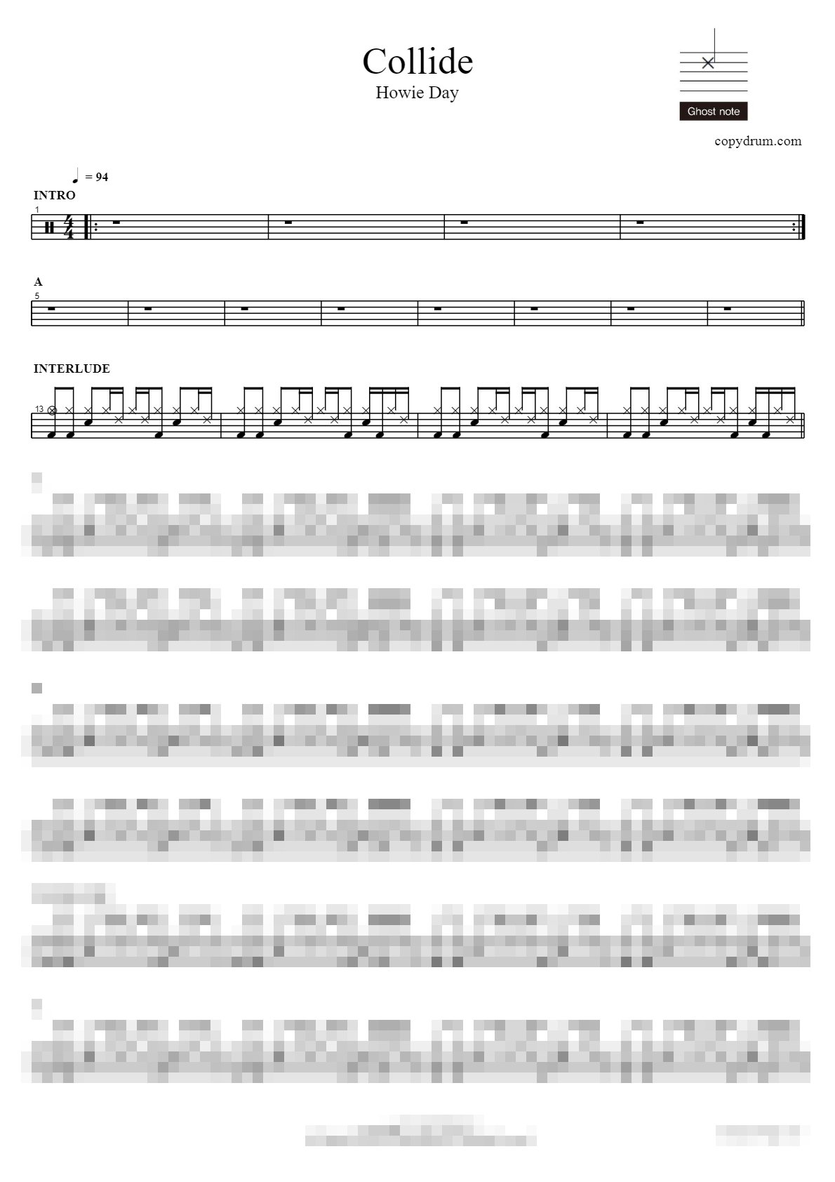 Collide Sheet Music Preview