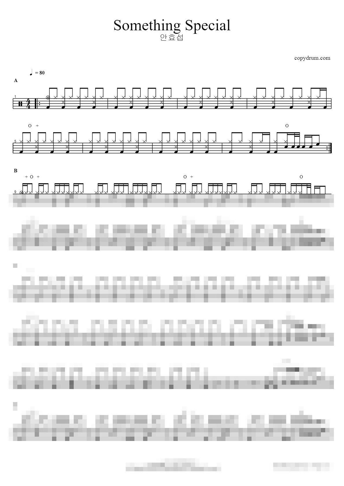 Something Special Sheet Music Preview