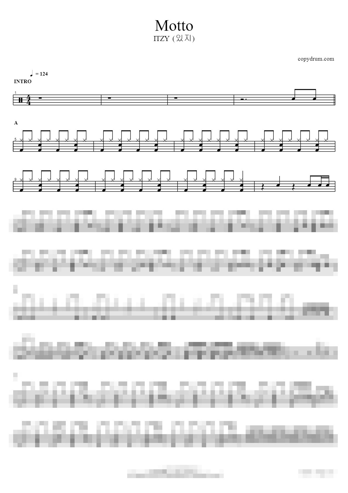 Motto Sheet Music Preview