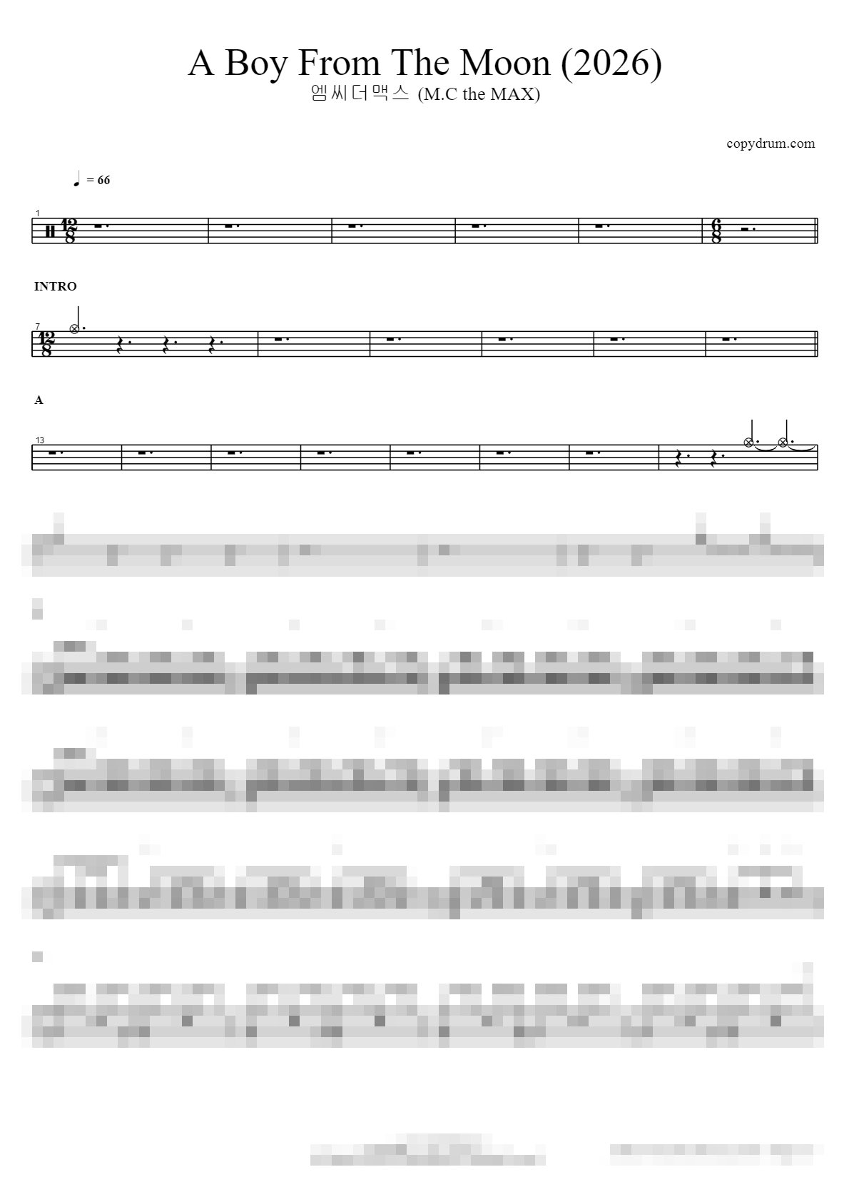 A Boy From The Moon (2026) Sheet Music Preview