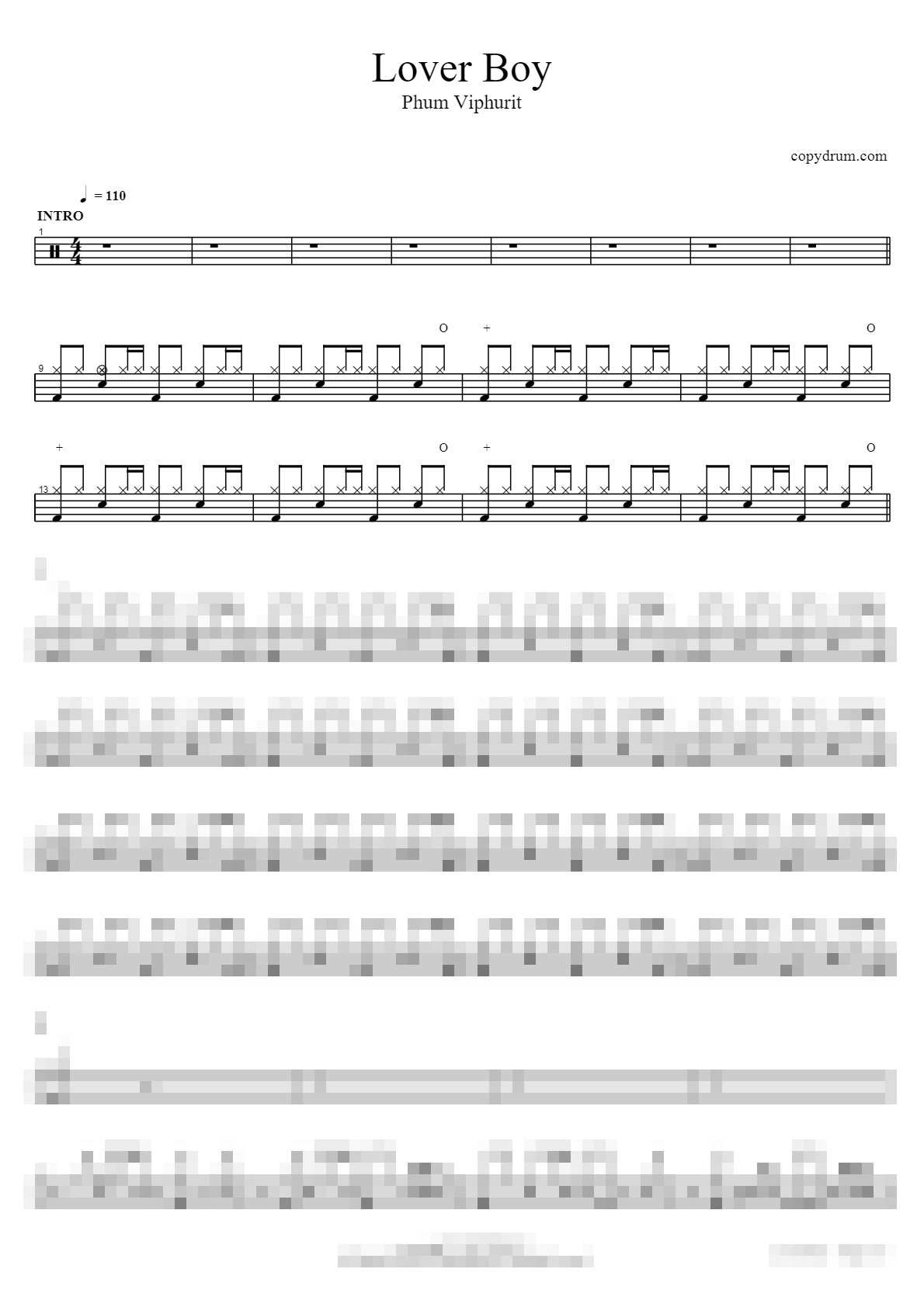 Lover Boy Sheet Music Preview