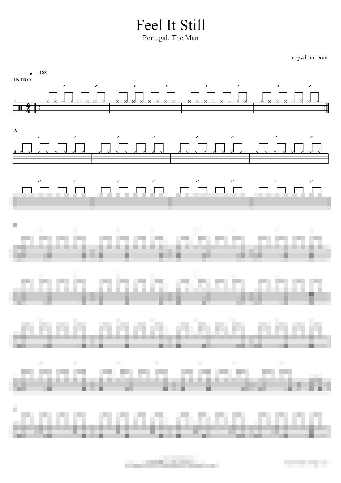 Feel It Still Sheet Music Preview