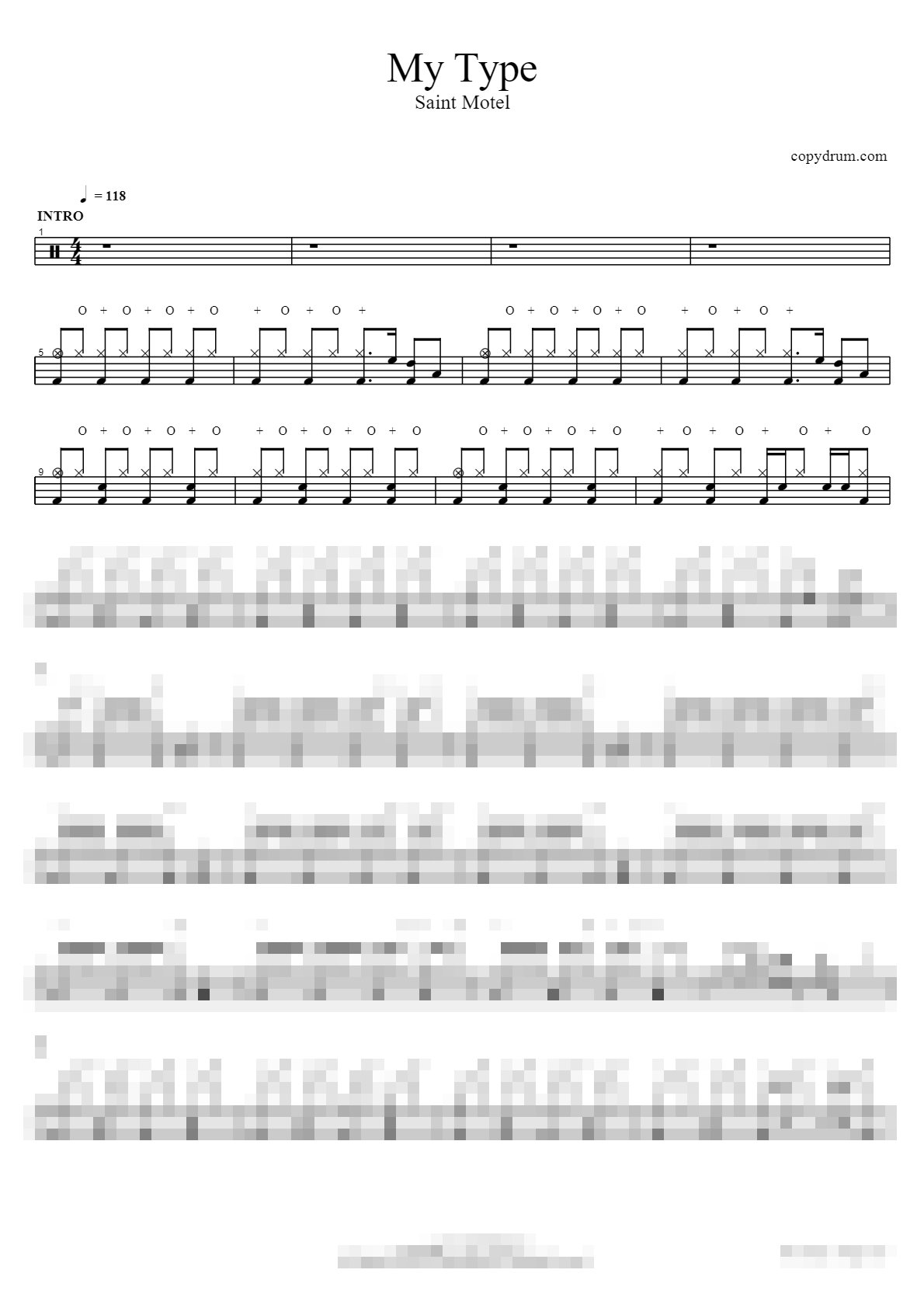My Type Sheet Music Preview