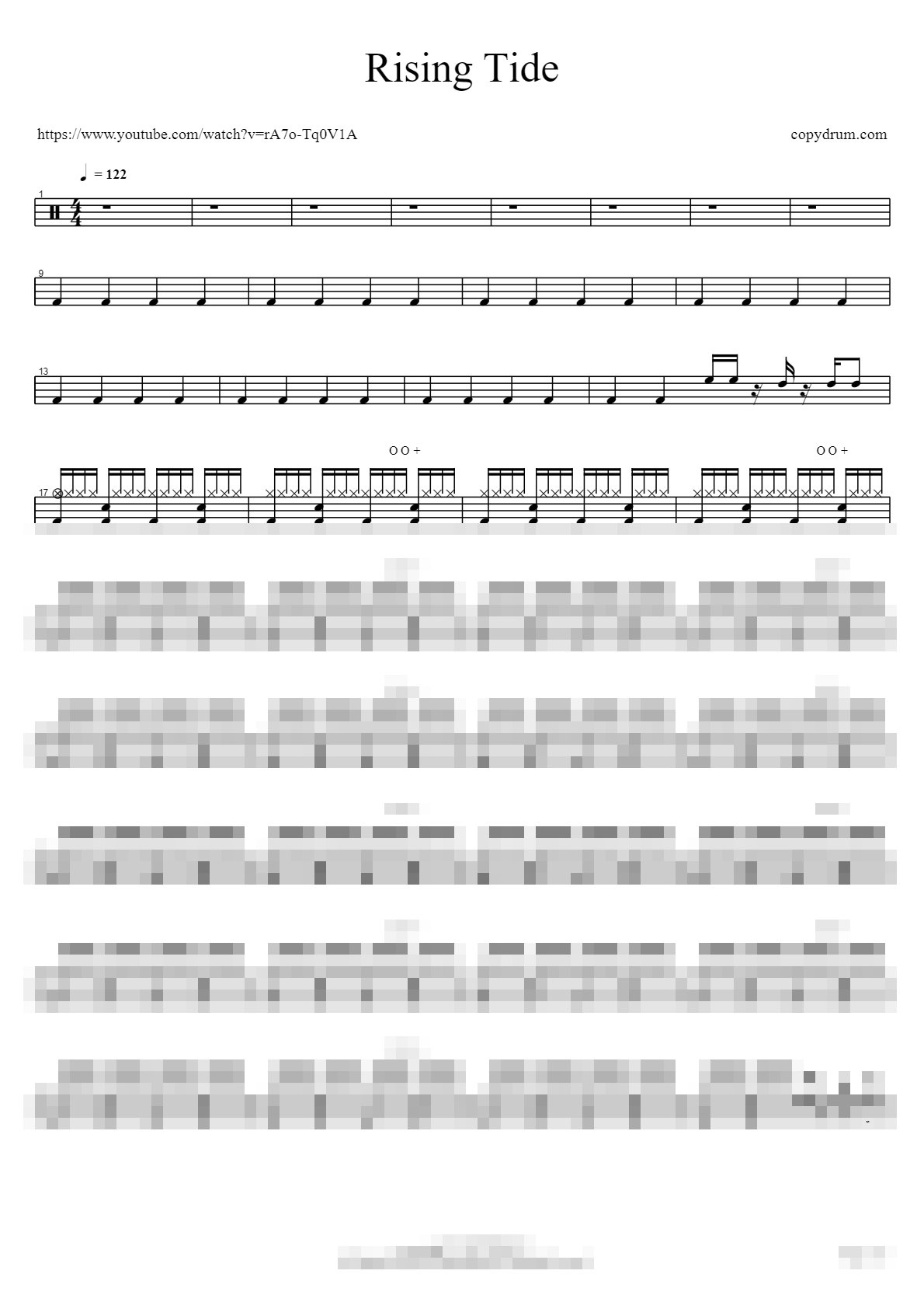 Rising Tide Sheet Music Preview