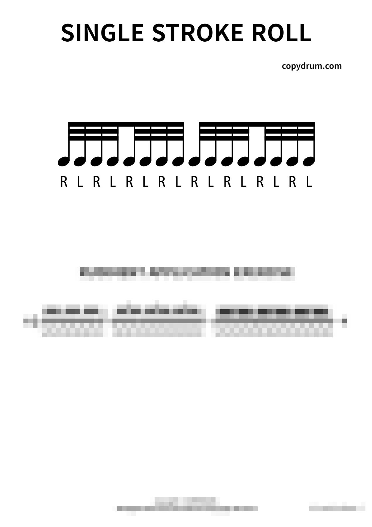 40 Essential Rudiments : with Application Exercises Sheet Music Preview