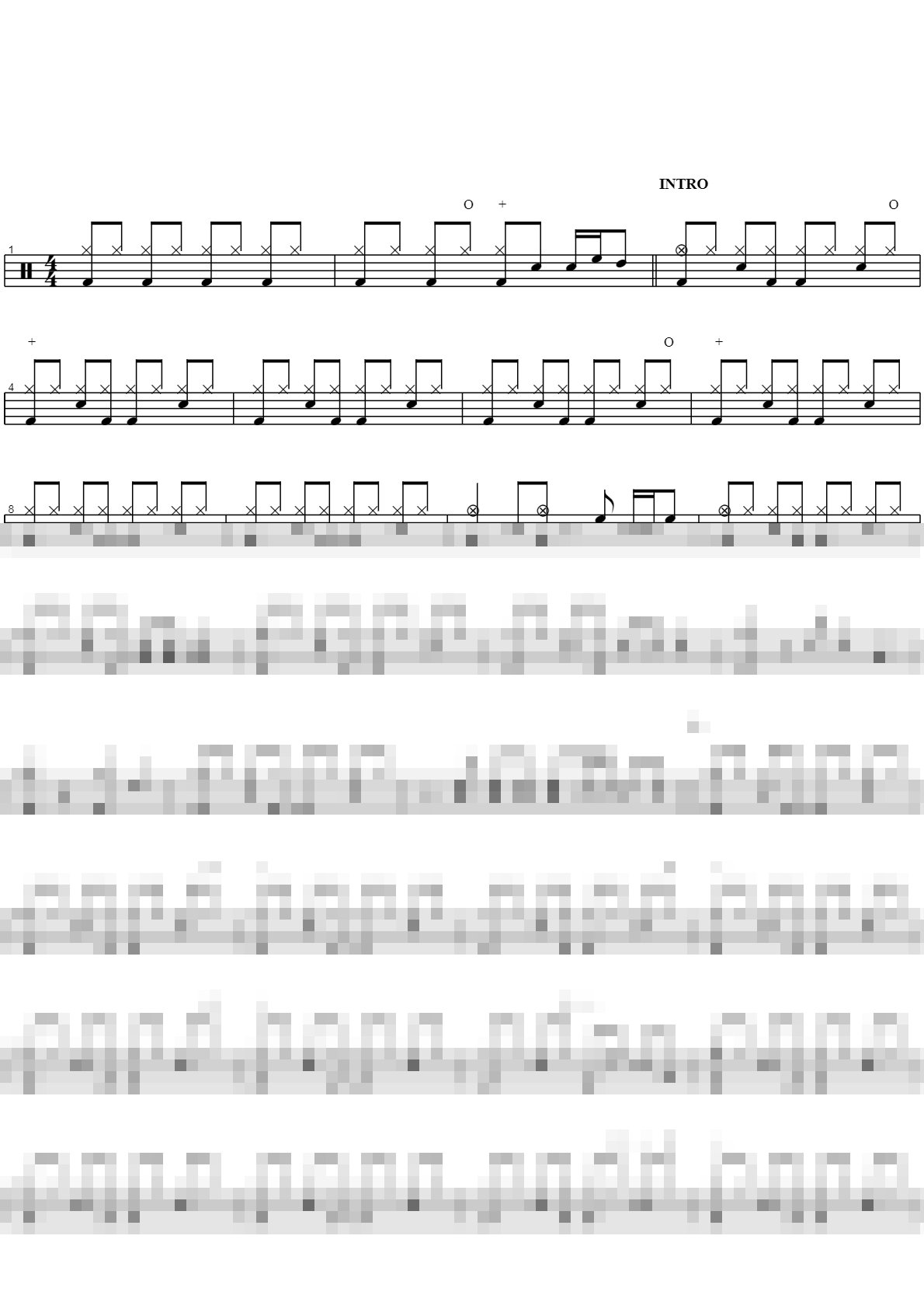 The Ultimate Best Drum Sheet Music Collection for Office Workers Vol.5 Sheet Music Preview