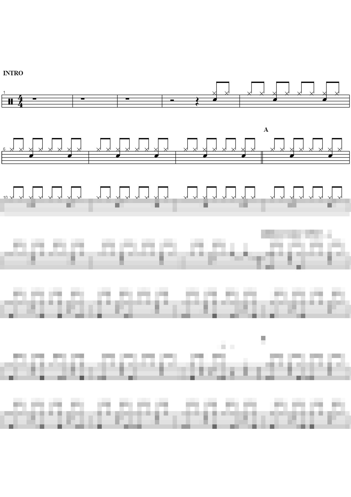 The Ultimate Cho Yong-pil Best Drum Sheet Music Collection Sheet Music Preview
