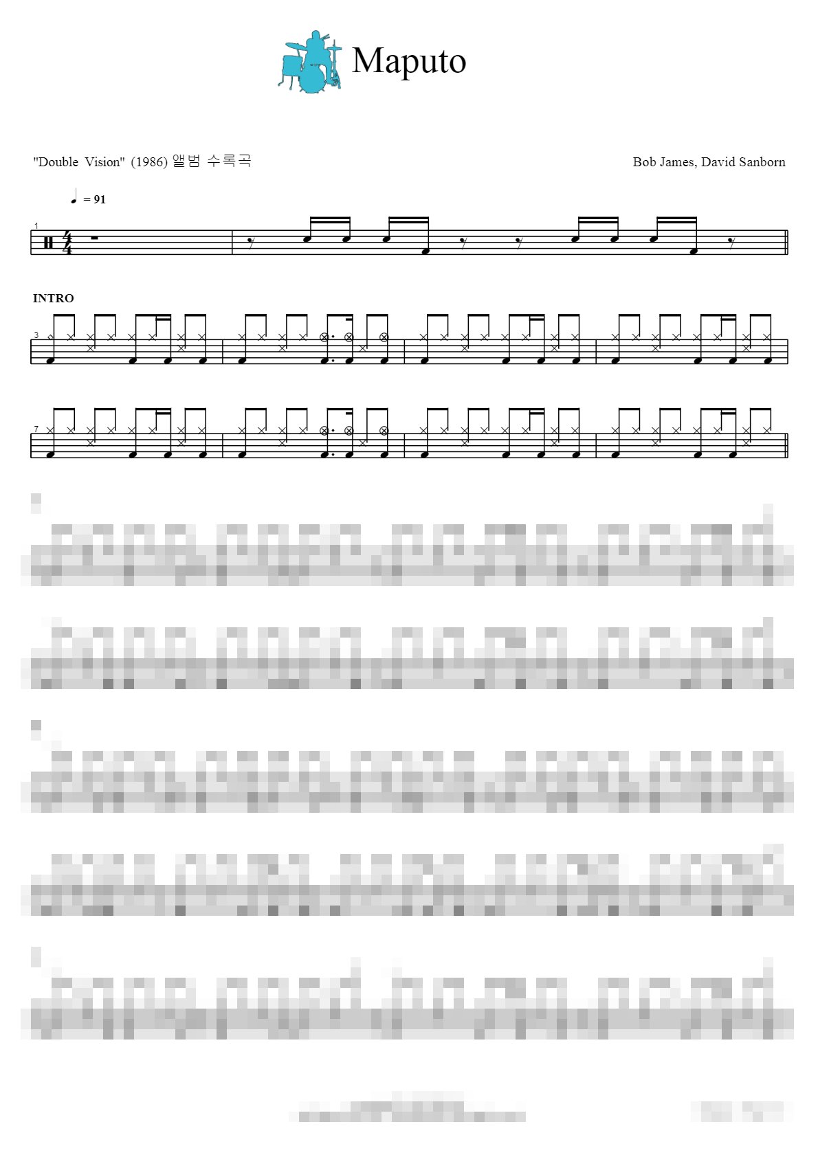 The Ultimate Jazz Best Drum Sheet Music Collection Vol.1 Sheet Music Preview