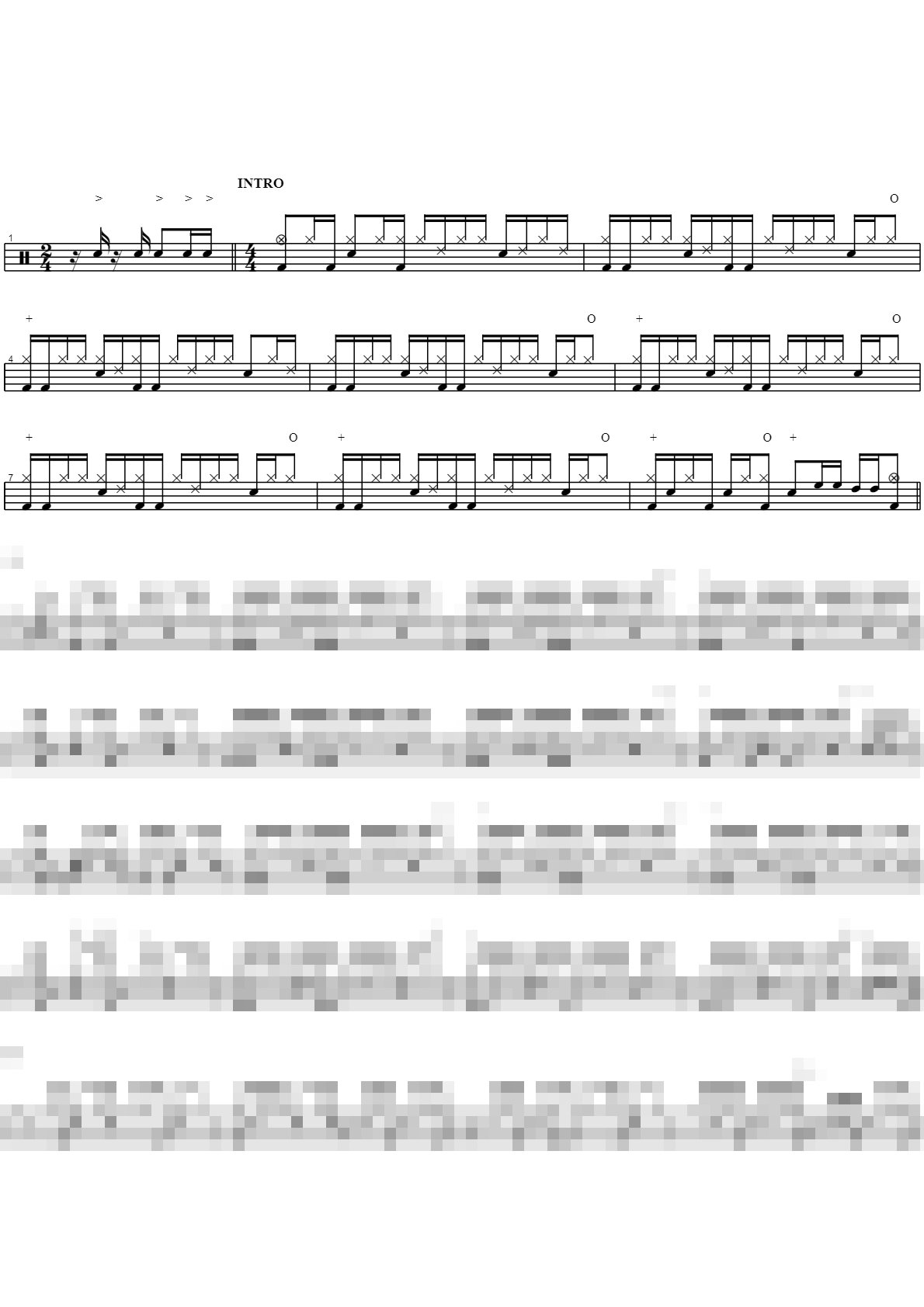 The Ultimate Drum Sheet Music Collection for Auditions & Majors Vol.1 Sheet Music Preview