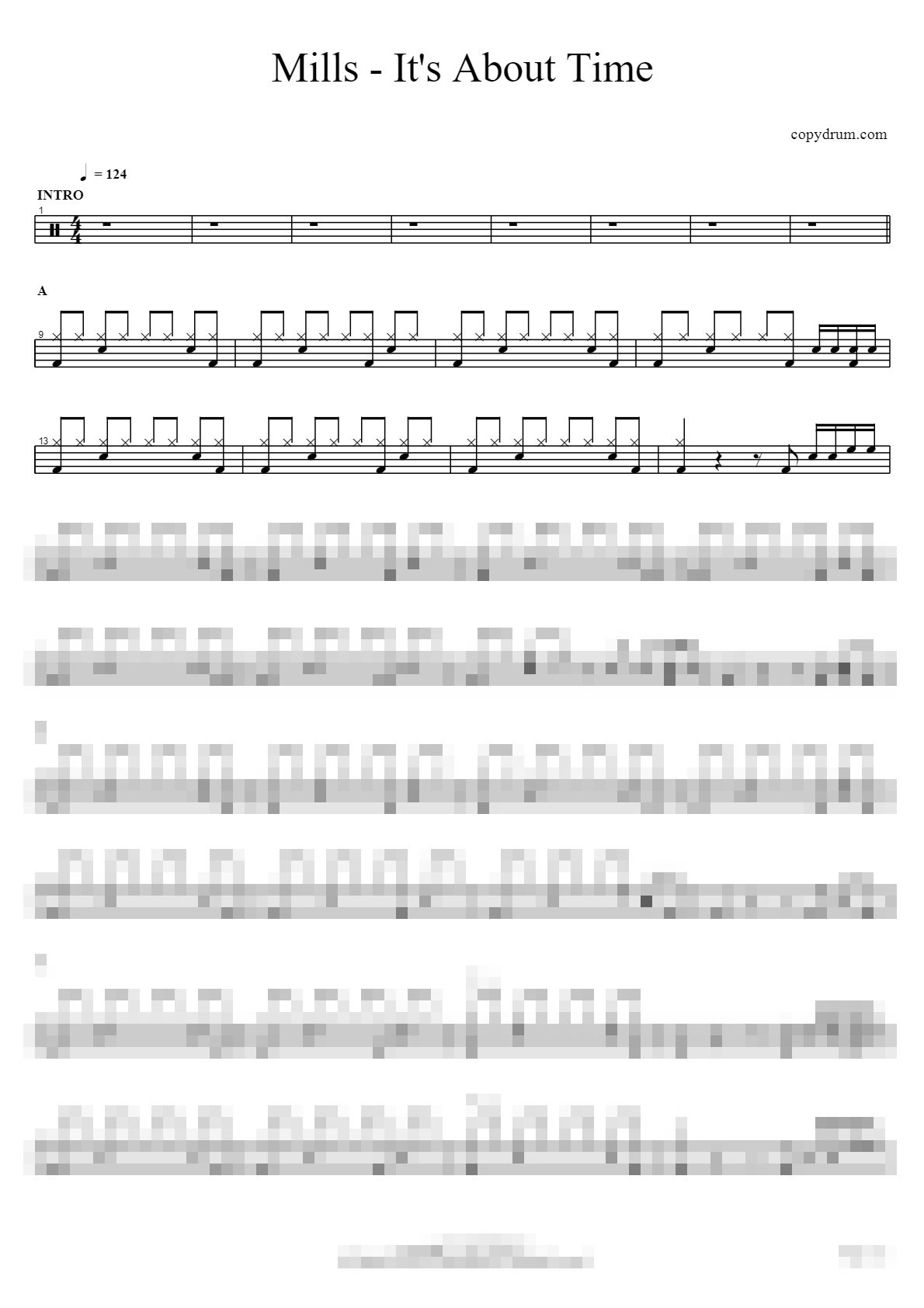 It's About Time Sheet Music Preview