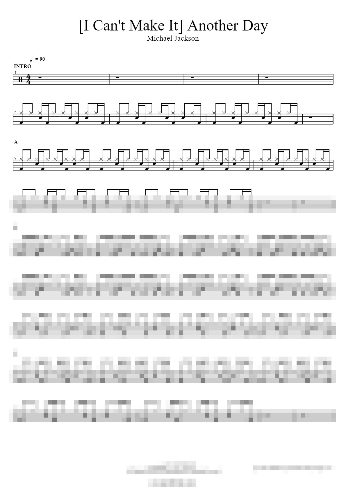 The Ultimate Michael Jackson Drum Sheet Music Collection Sheet Music Preview