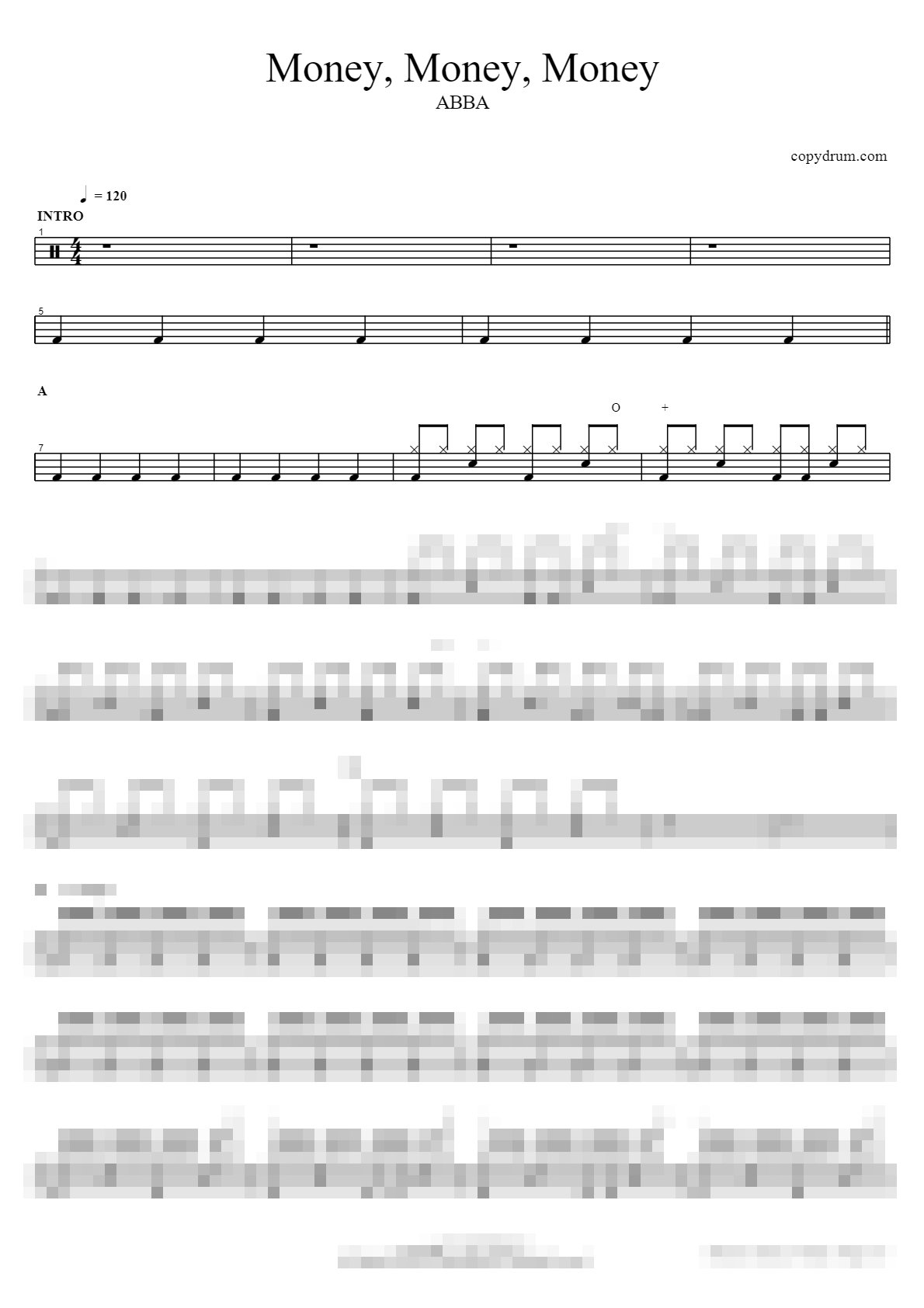 Money, Money, Money Sheet Music Preview