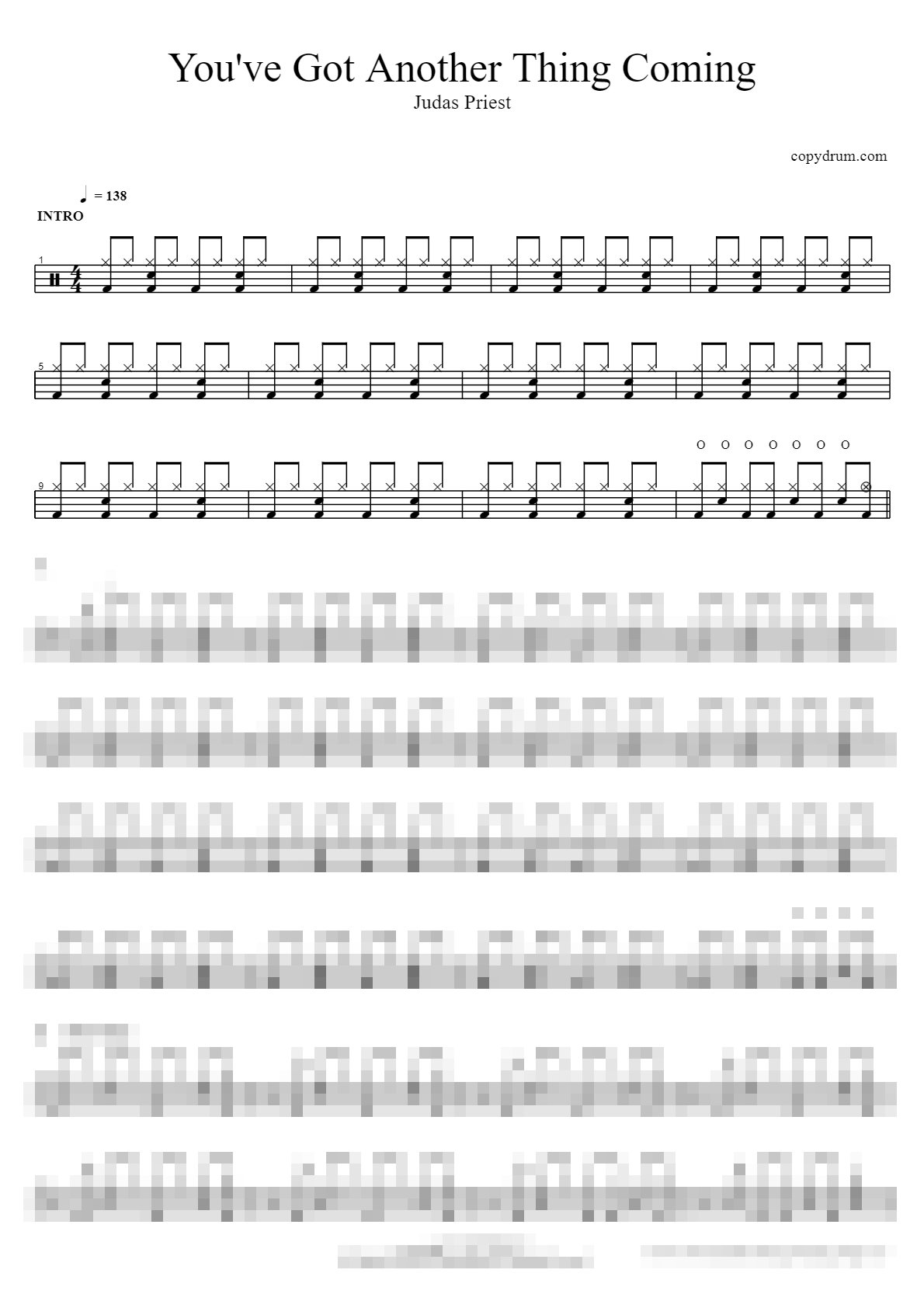 You've Got Another Thing Coming Sheet Music Preview