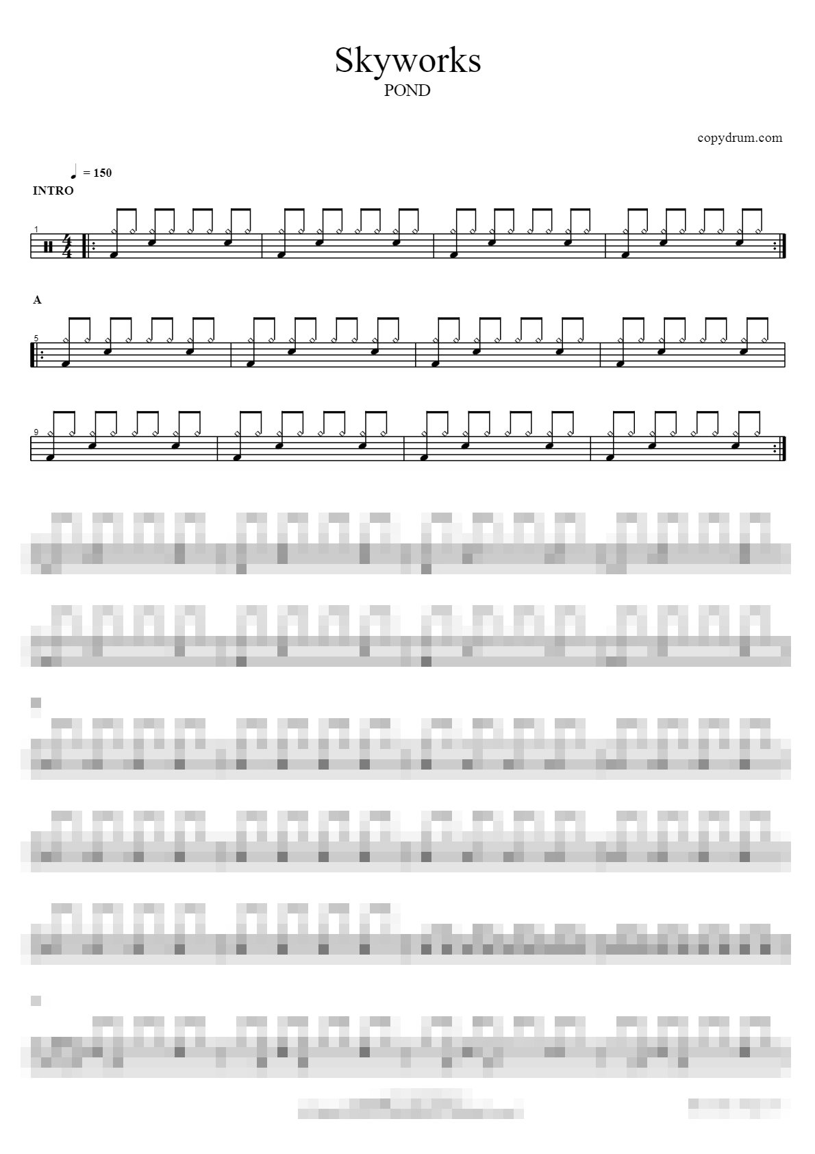 Skyworks Sheet Music Preview
