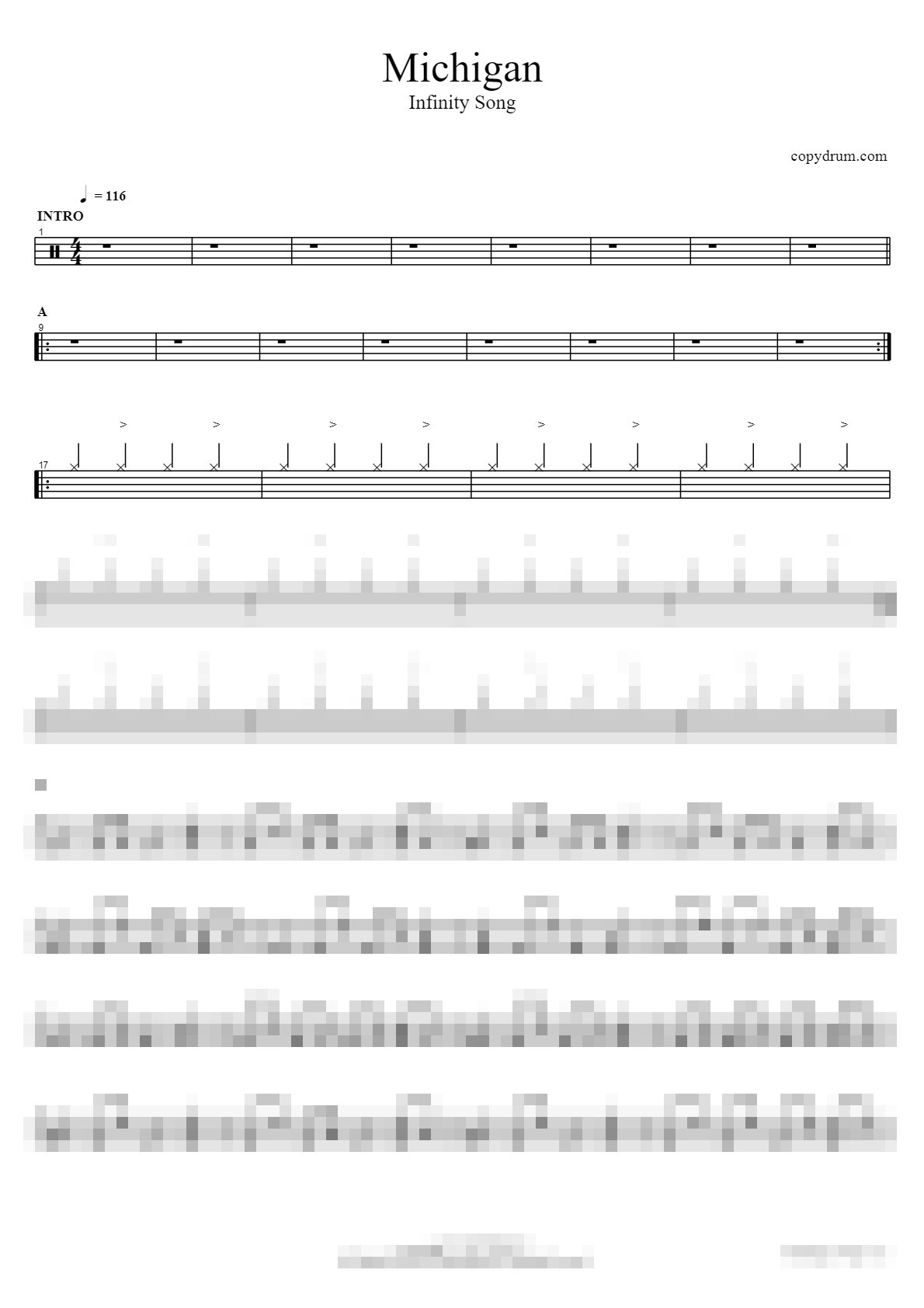 Michigan Sheet Music Preview