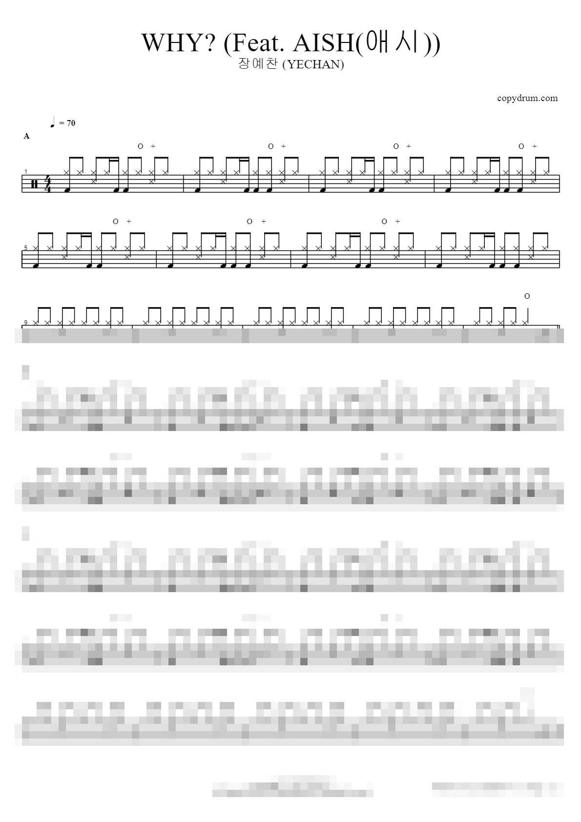WHY? (Feat. AISH(애시)) Sheet Music Preview